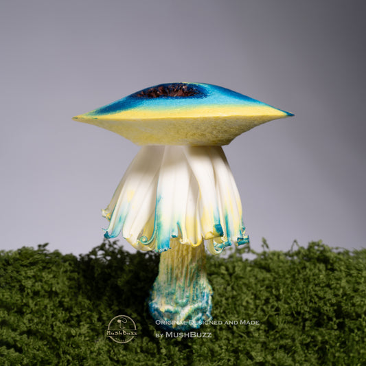 Blue and Yellow Mushroom